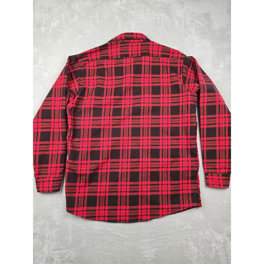 Vintage Sears Fieldmaster Flannel Shirt Mens XL Tall Buffalo Plaid Perma-Prest - Picture 6 of 7